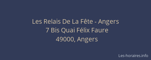 Les Relais De La Fête - Angers