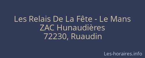 Les Relais De La Fête - Le Mans
