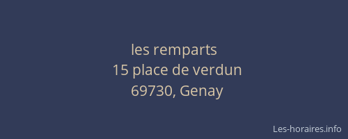 les remparts