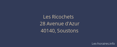 Les Ricochets