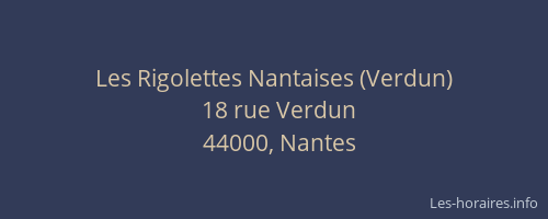 Les Rigolettes Nantaises (Verdun)