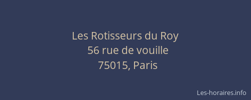 Les Rotisseurs du Roy