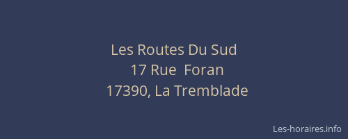 Les Routes Du Sud