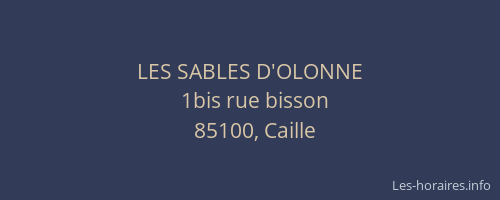 LES SABLES D'OLONNE