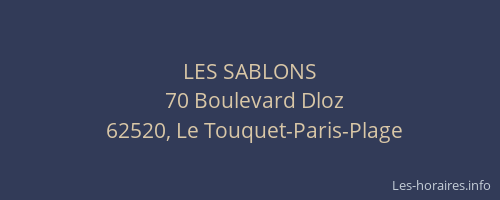LES SABLONS