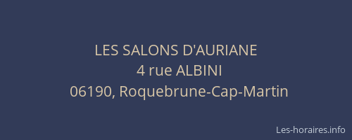 LES SALONS D'AURIANE