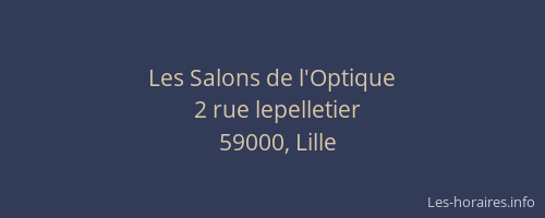 Les Salons de l'Optique
