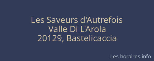 Les Saveurs d'Autrefois