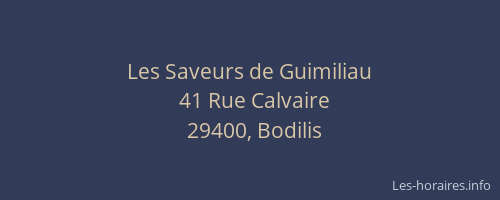 Les Saveurs de Guimiliau