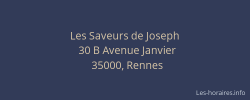 Les Saveurs de Joseph