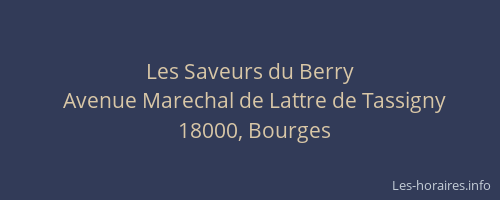 Les Saveurs du Berry