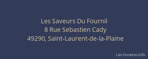 Les Saveurs Du Fournil