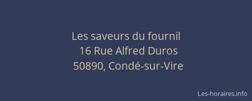Les saveurs du fournil