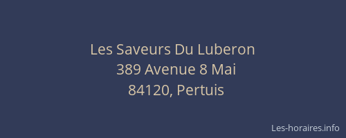 Les Saveurs Du Luberon