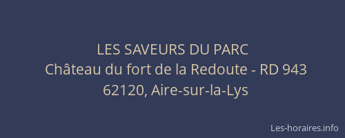 LES SAVEURS DU PARC