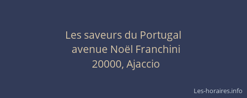 Les saveurs du Portugal