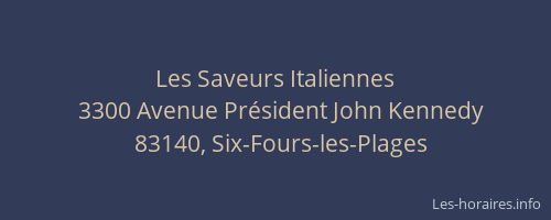 Les Saveurs Italiennes