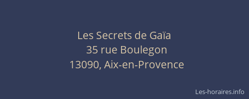 Les Secrets de Gaïa