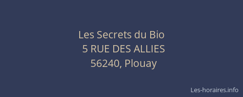 Les Secrets du Bio