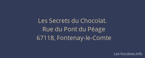 Les Secrets du Chocolat.
