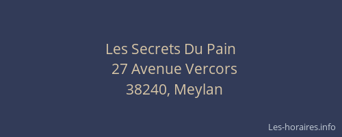 Les Secrets Du Pain