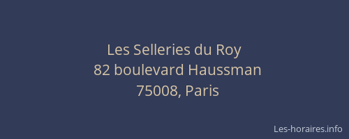 Les Selleries du Roy