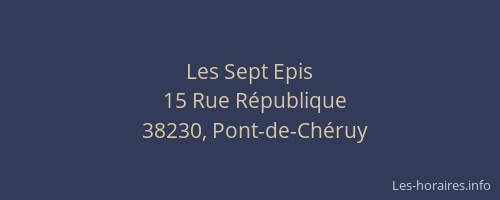Les Sept Epis