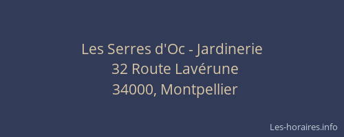 Les Serres d'Oc - Jardinerie