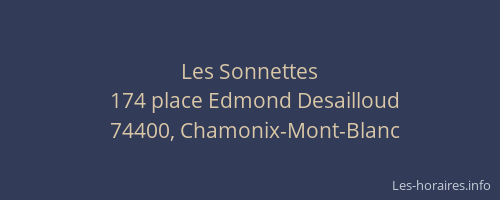 Les Sonnettes