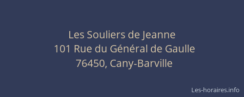 Les Souliers de Jeanne