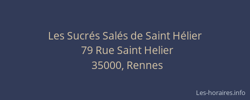 Les Sucrés Salés de Saint Hélier