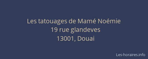 Les tatouages de Mamé Noémie