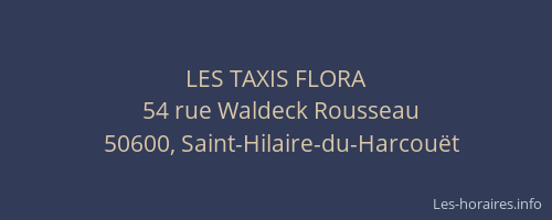 LES TAXIS FLORA