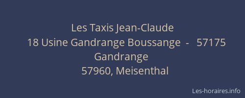 Les Taxis Jean-Claude