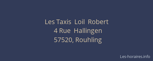Les Taxis  Loil  Robert