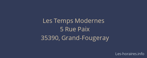 Les Temps Modernes