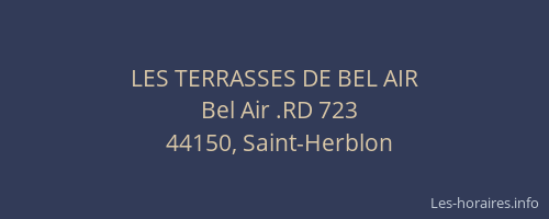 LES TERRASSES DE BEL AIR