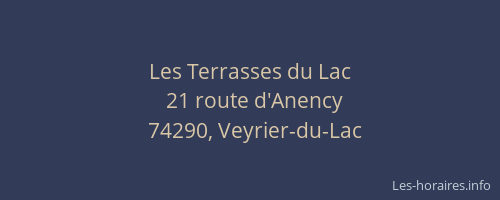 Les Terrasses du Lac