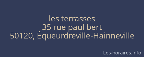 les terrasses