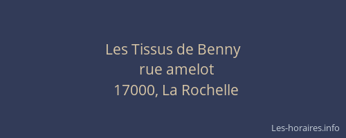 Les Tissus de Benny