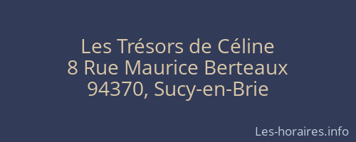 Les Trésors de Céline