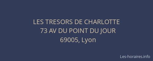LES TRESORS DE CHARLOTTE