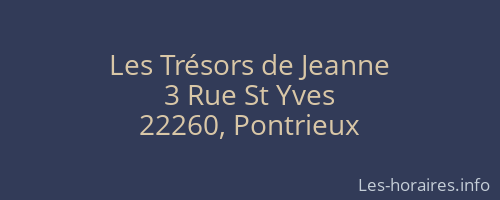 Les Trésors de Jeanne