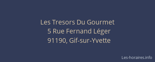 Les Tresors Du Gourmet