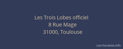 Les Trois Lobes officiel