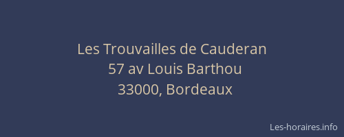 Les Trouvailles de Cauderan