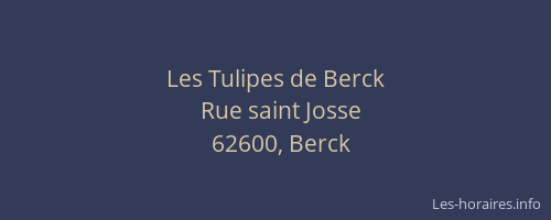 Les Tulipes de Berck