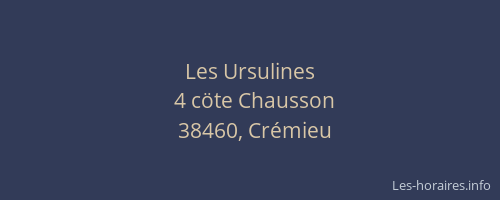 Les Ursulines