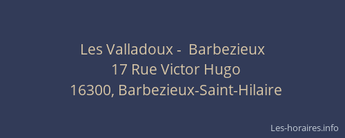 Les Valladoux -  Barbezieux