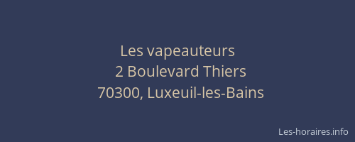 Les vapeauteurs